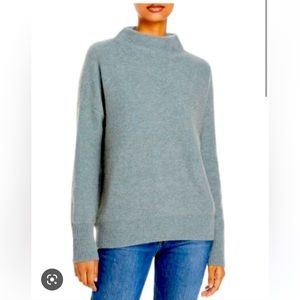 Vince boiled cashmere funnel neck sweater